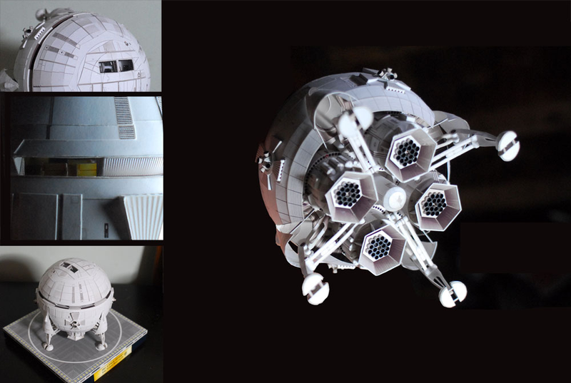 Illustration for article titled Japanese craftsman creates perfect sci-fi ship replicas using just paper
